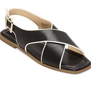 NEW Liz Claiborne Black and White Women's Sandals